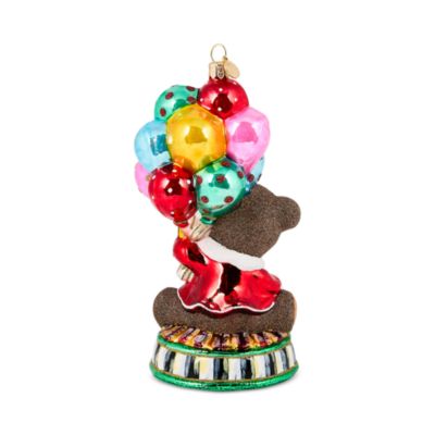 Baby's 1st Balloon Bear Glass Ornament
