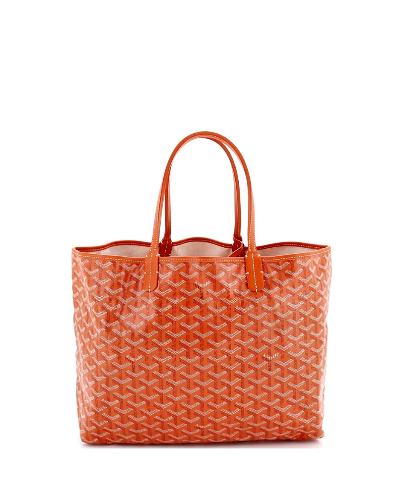 Pre-owned Pre-owned Goyard Goyard Pm Saint Louis Tote Coated Canvas In Orange