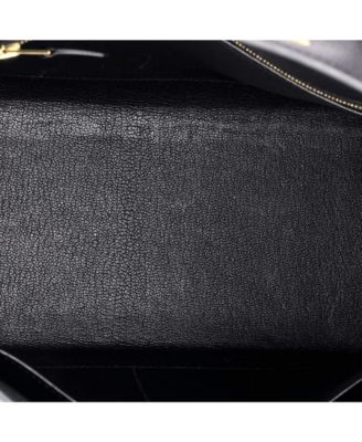 Kelly 28 Handbag Black Epsom with Gold Hardware