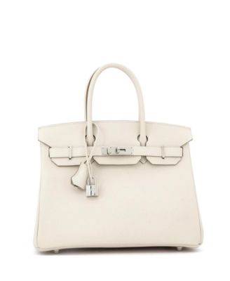  Birkin 30 Handbag Light Epsom with Palladium Hardware