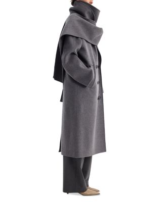 Wool Cashmere Signature Scarf Coat