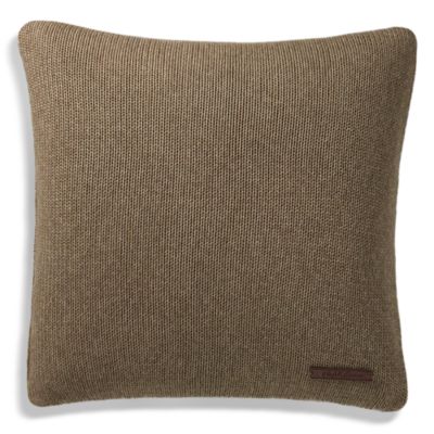 Greer Heathered-Cotton Throw Pillow, 20" x 20"
