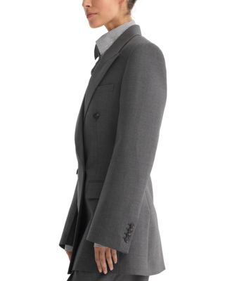 Wool Blend Hourglass Blazer
