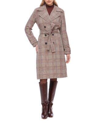 Plaid City Trench Coat