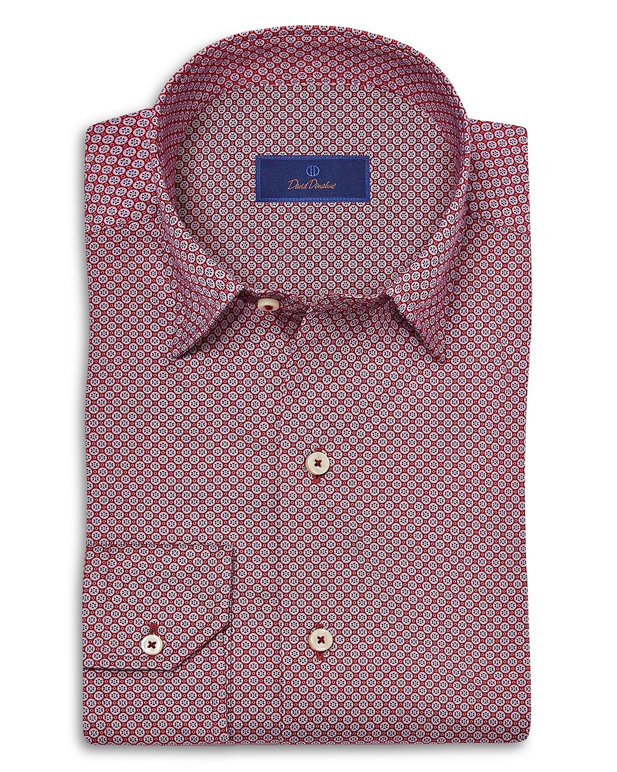 David Donahue Printed Sport Shirt