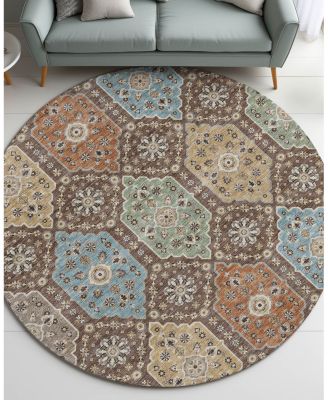 Dalyn Rug Company Silk Road SR7 Round Area Rug, 8'0"x8'0"