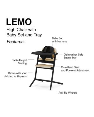 Lemo 3 in 1 High Chair & Learning Tower Set  