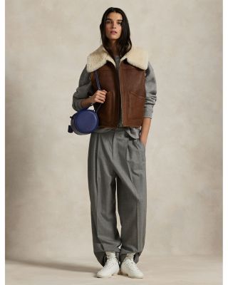 Shearling Full Zip Vest