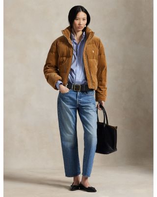 Quilted Corduroy Down Jacket