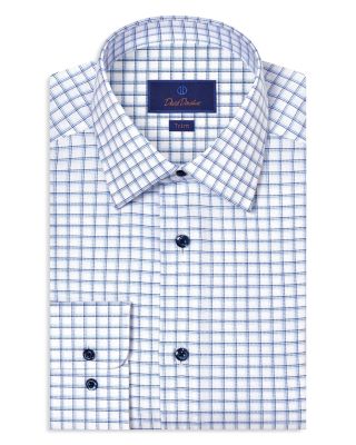 Trim Fit Printed Dobby Dress Shirt