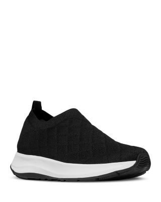 Women's F-Mode Flow Quilted-Knit Slip-On Sneakers