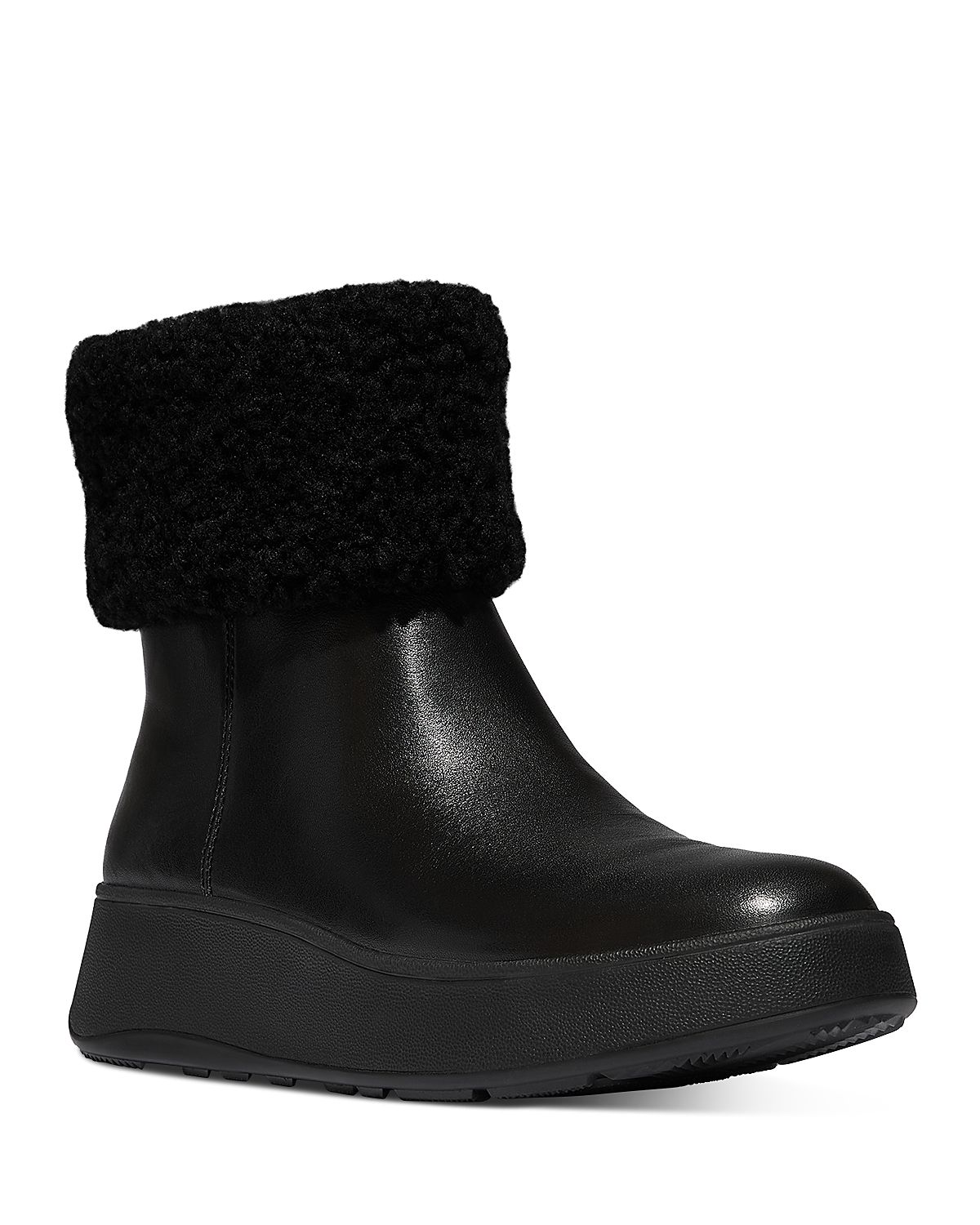 FitFlop Women's F-mode Shearling Collar Boots