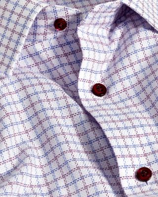 Trim Fit Printed Textured Shirt