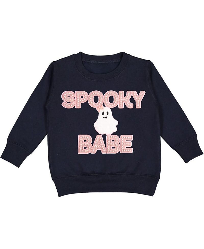 Sweet Wink Girls' Spooky Babe Patch Halloween Sweatshirt - Little Kid, Big Kid
