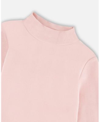  Girls' Super Soft Ribbed Mock Neck Top - Big Kid