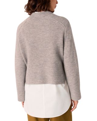 Aria Mix Crewneck Knit Sweater