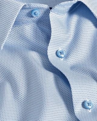 Slim Fit Micro Print Dress Shirt