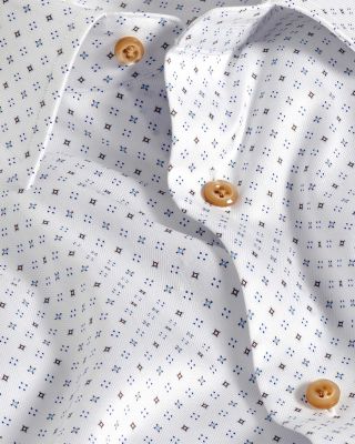 Trim Fit Printed Dress Shirt