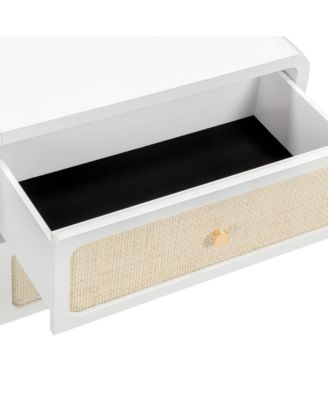 Patty Rattan 2 Drawer Nightstand