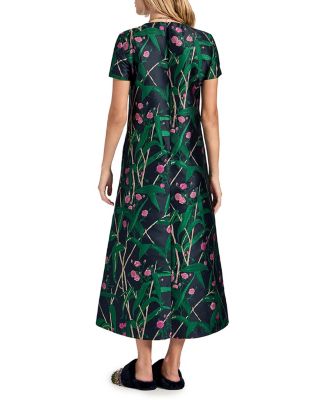 Swing Dress Bamboo Jacquard Black