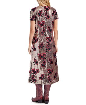 Super Midi Swing Dress Primrose Bronze