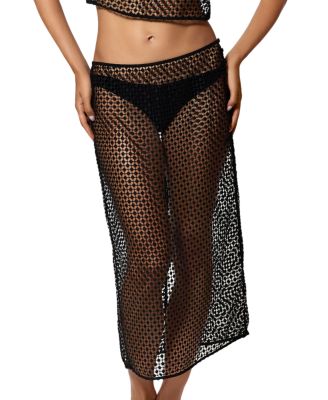 Pointillee Midi Skirt