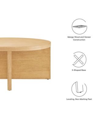 Silas Round Wood Coffee Table