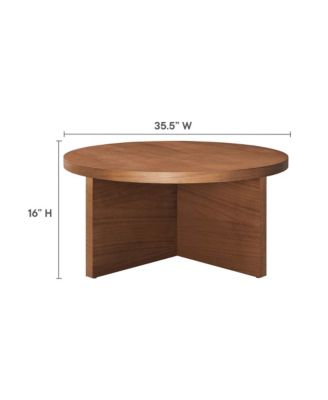 Silas Round Wood Coffee Table