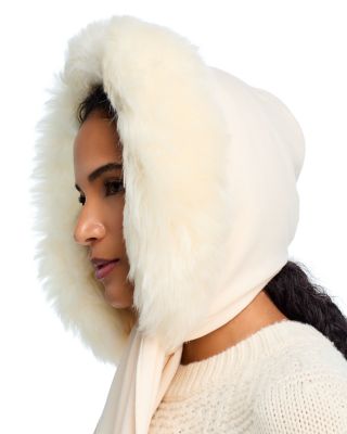 Wool & Faux Fur Hood