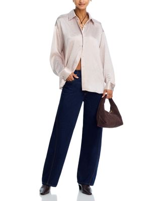 Oversized Satin Shirt - Exclusive