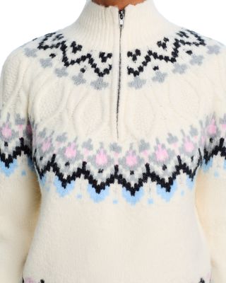 Fair Isle Half Zip Sweater - Exclusive