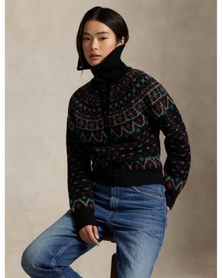 Fair Isle Wool Blend Cardigan