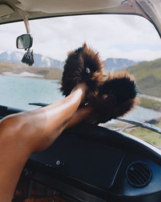 Women's Faux Fur Kensington Slippers