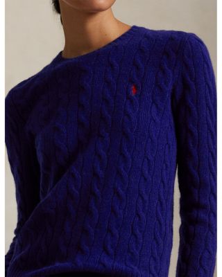 Cable Wool Cashmere Crewneck Sweater