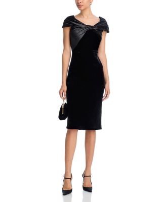 Wrap Neckline Cocktail Dress
