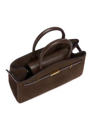 The Mini Hudson Suede Top Handle Bag