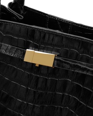 The Mini New York Embossed Leather Tote