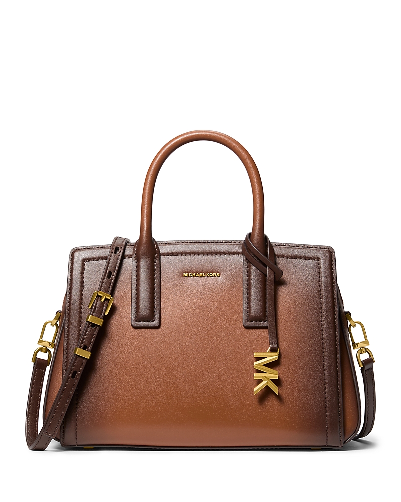 Michael Kors Laila Small Satchel In Brown