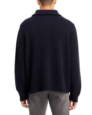 Wool & Cotton Zip Up Sweater