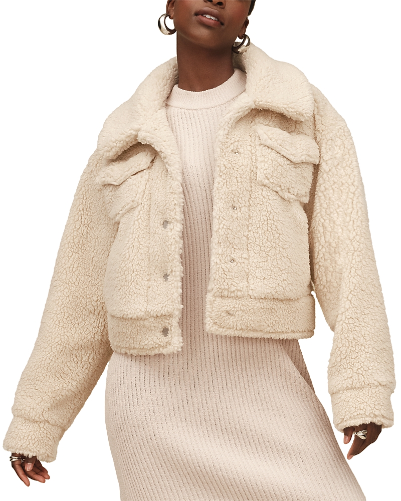 Ugg Frankie Short Trucker Jacket In Pink