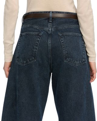 The Bubble High Rise Barrel Leg Jeans in Dorado