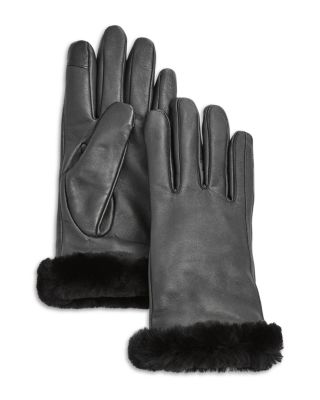 Shearling Cuff Tech Gloves