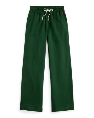 Drawstring Fleece Wide Leg Sweatpant