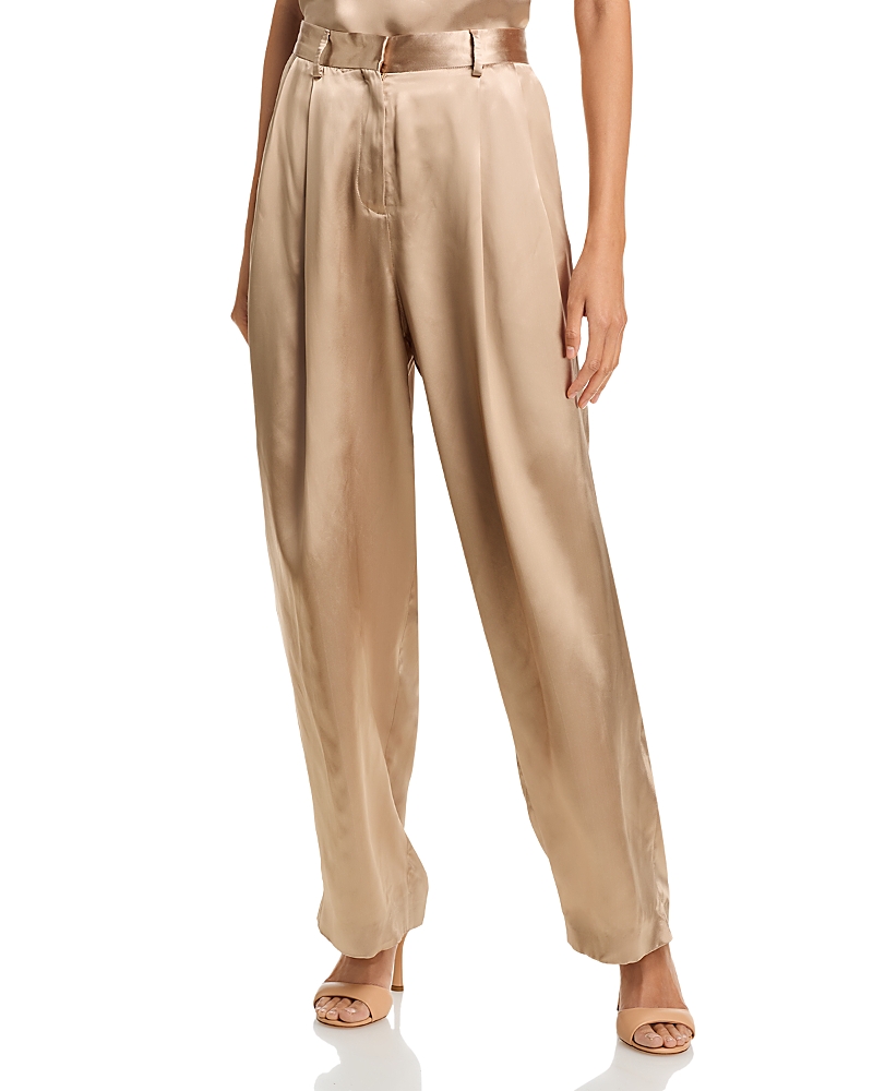 Fabiana Filippi Satin Pleated Pants
