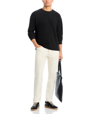 Cotton Waffle Textured Long Sleeve Tee