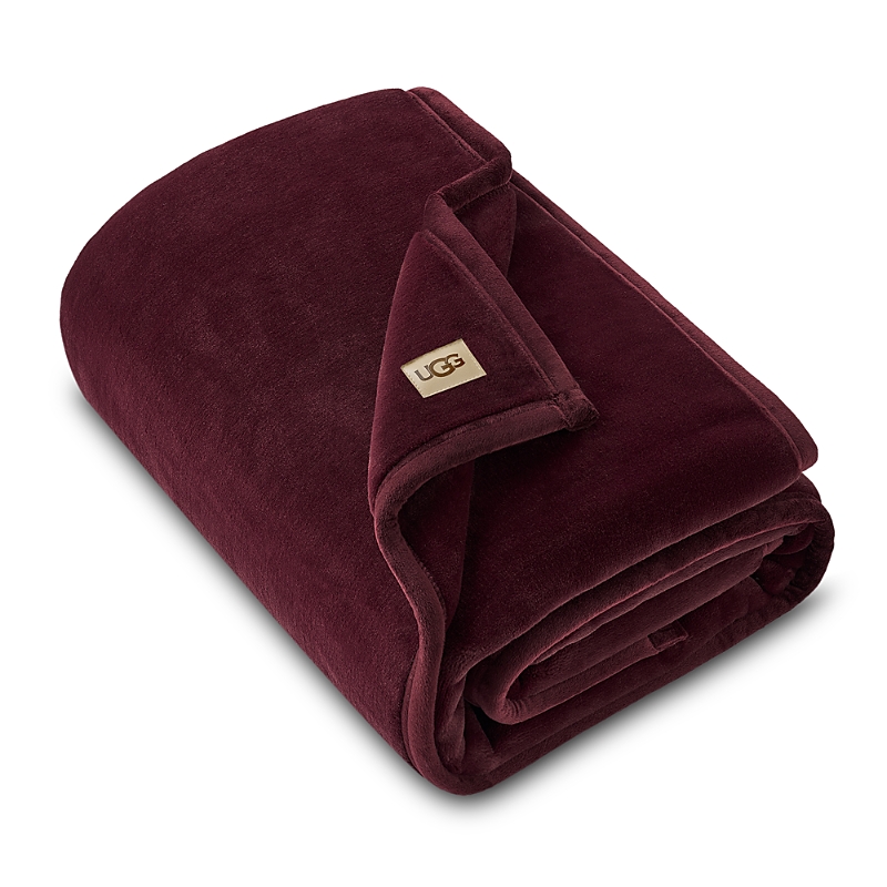 Ugg Coco Throw Blanket, 50 X 70 In Burgundy