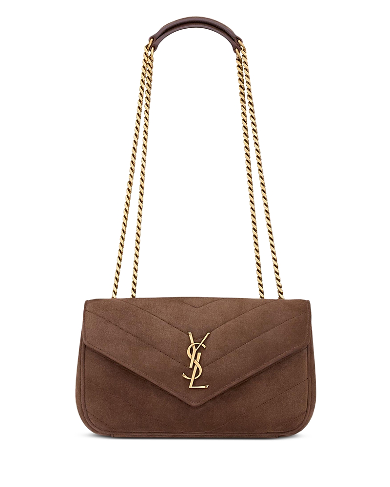Saint Laurent Loulou Small in Matelasse Suede · OS
