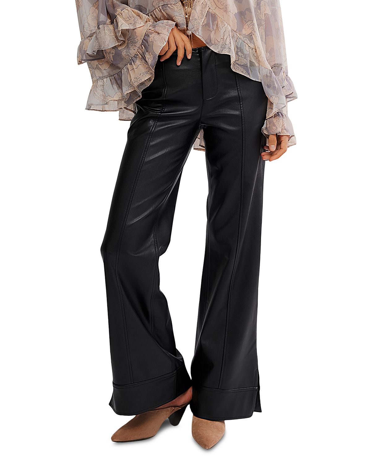 Free People Glow Up Faux Leather Pants