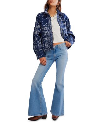 Bandana Jacquard Shirt Jacket