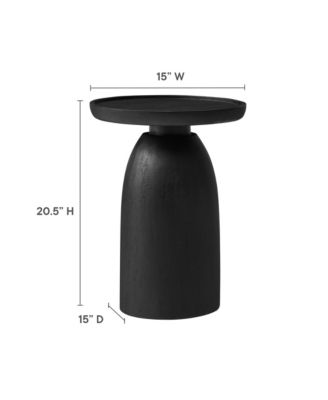 Holloway Round Wood Side Table